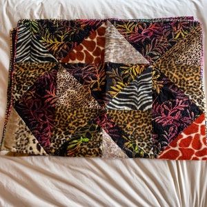 MAKE AN OFFER! Safari Animal Print Quilted Throw Blanket